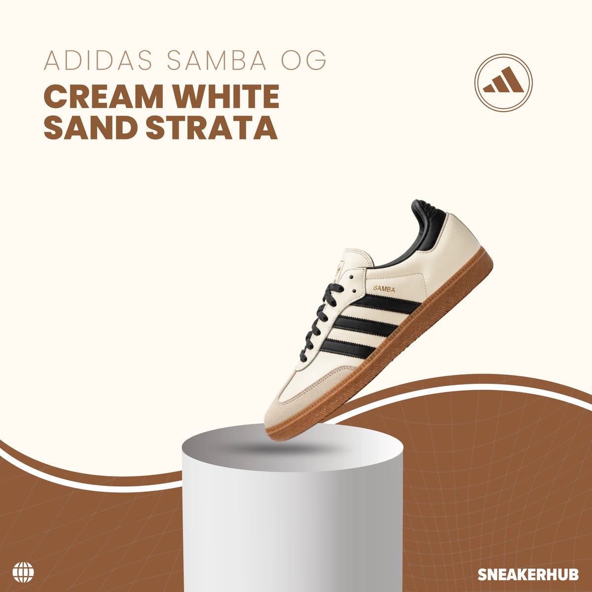 Adidas samba Og cream white sand strata