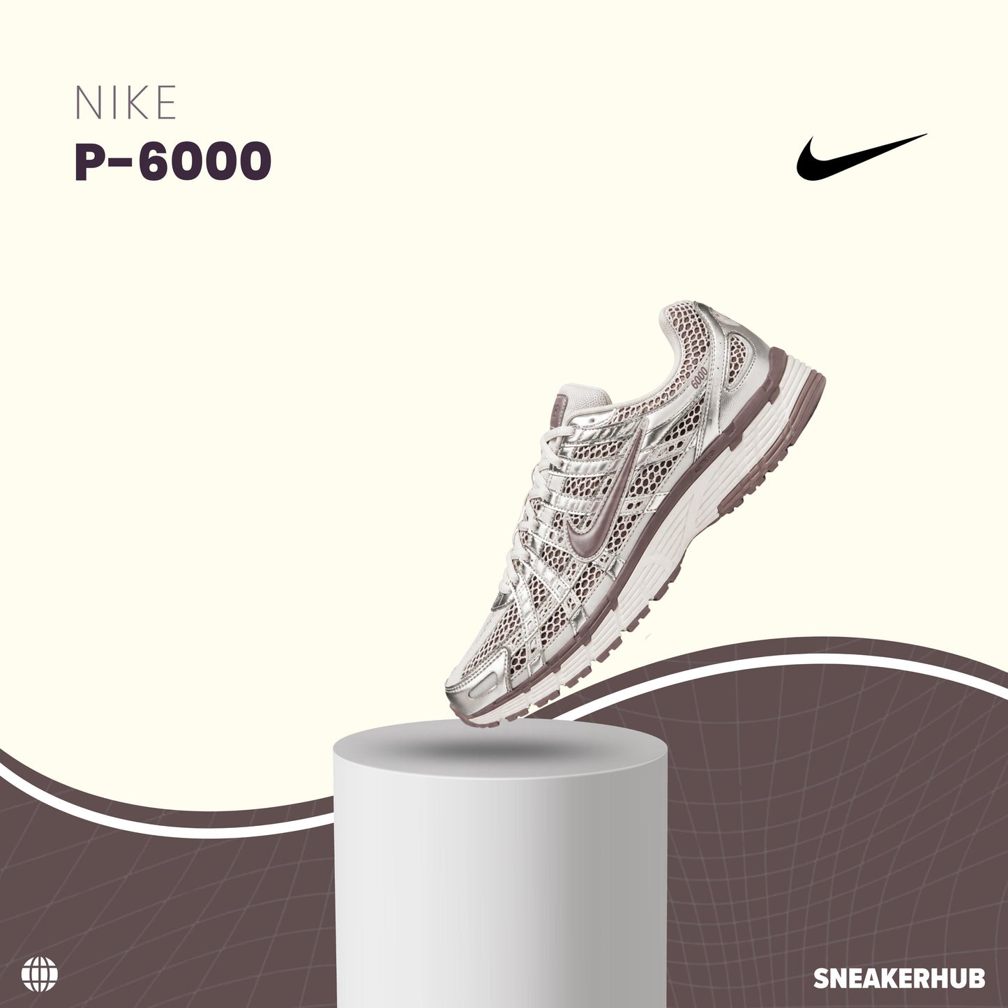 NIKE P-6000 PLATINUM VIOLET