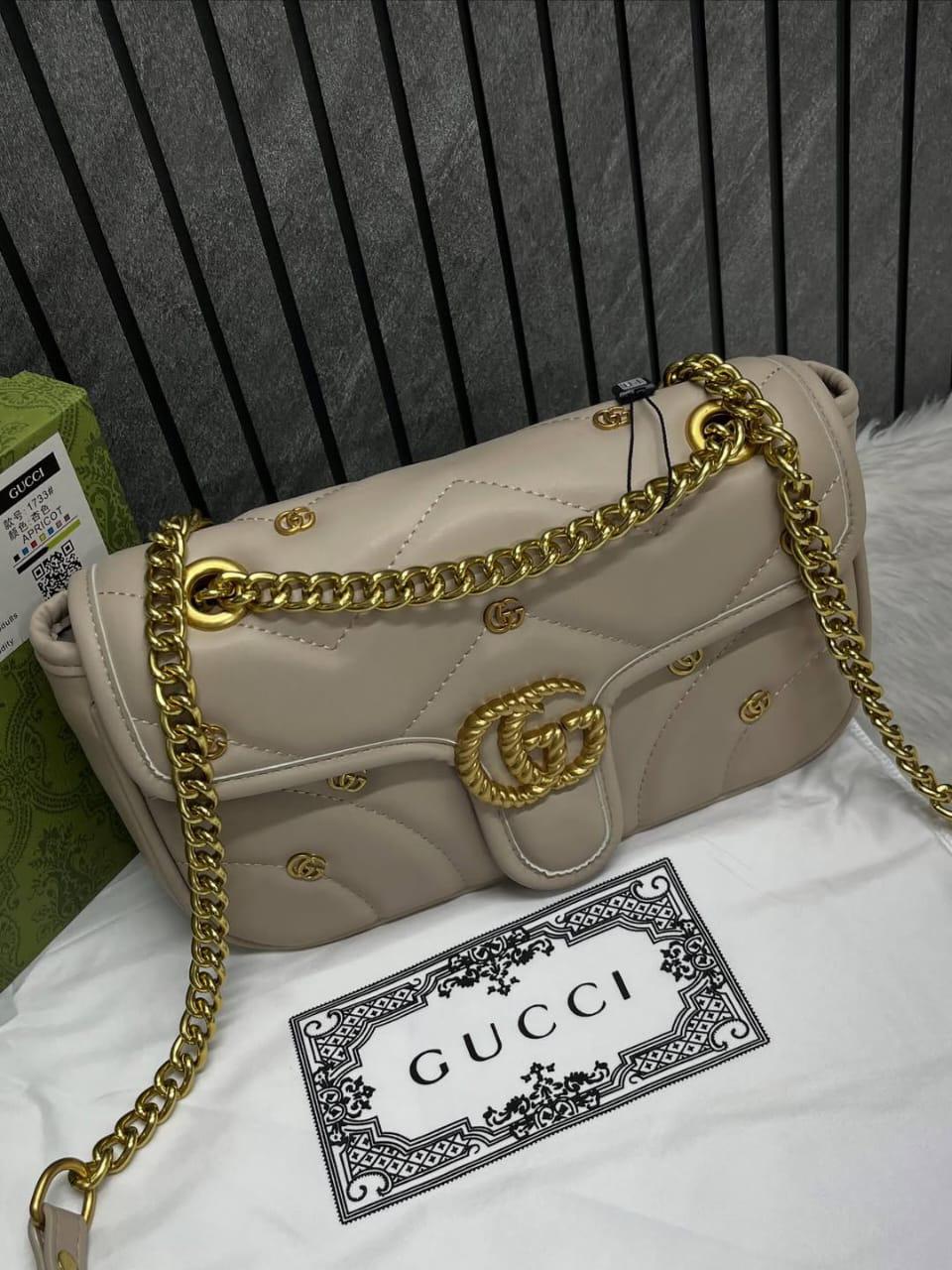 Gucci Handbag Cream/Gold