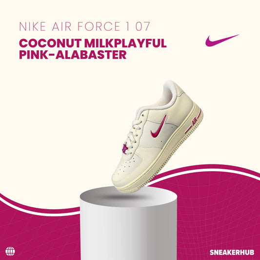 Nike Air Force 1 07 coconut milk playful pink-Alabaster