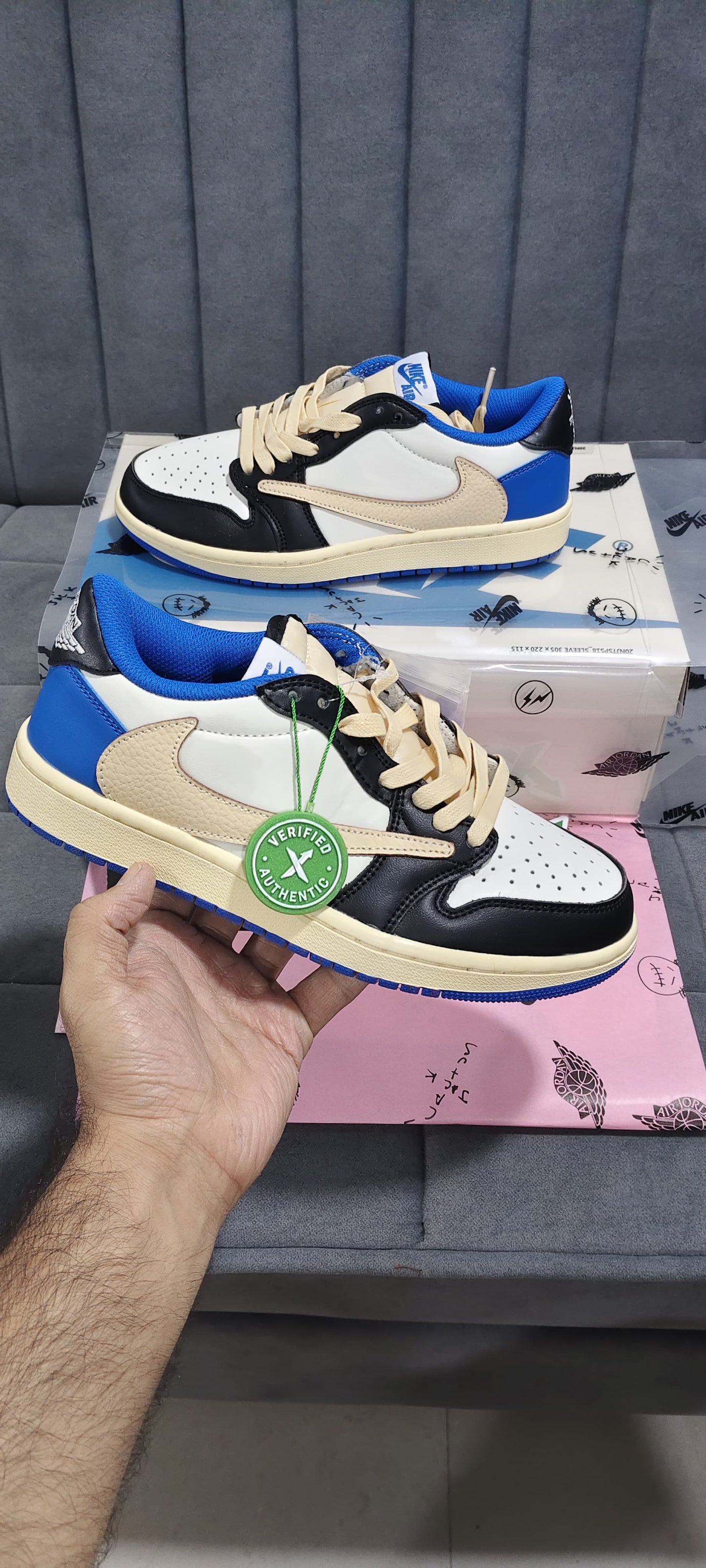 Travis Scott x “fragment Air” jordan 1 low