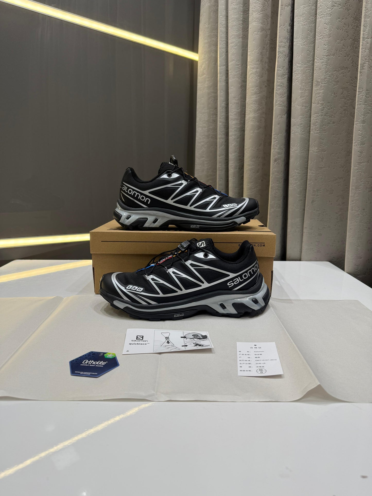 SALOMON XT-6 GORE TEX BLACK SILVER