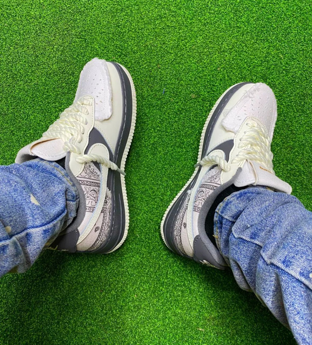 NIKE AIRFORCE BIG BANG WHITE GREY