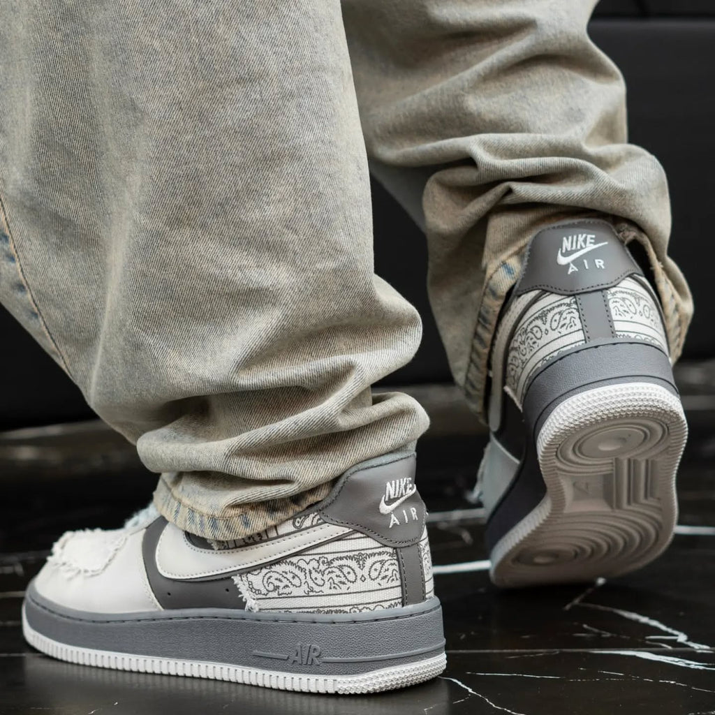NIKE AIRFORCE BIG BANG WHITE GREY