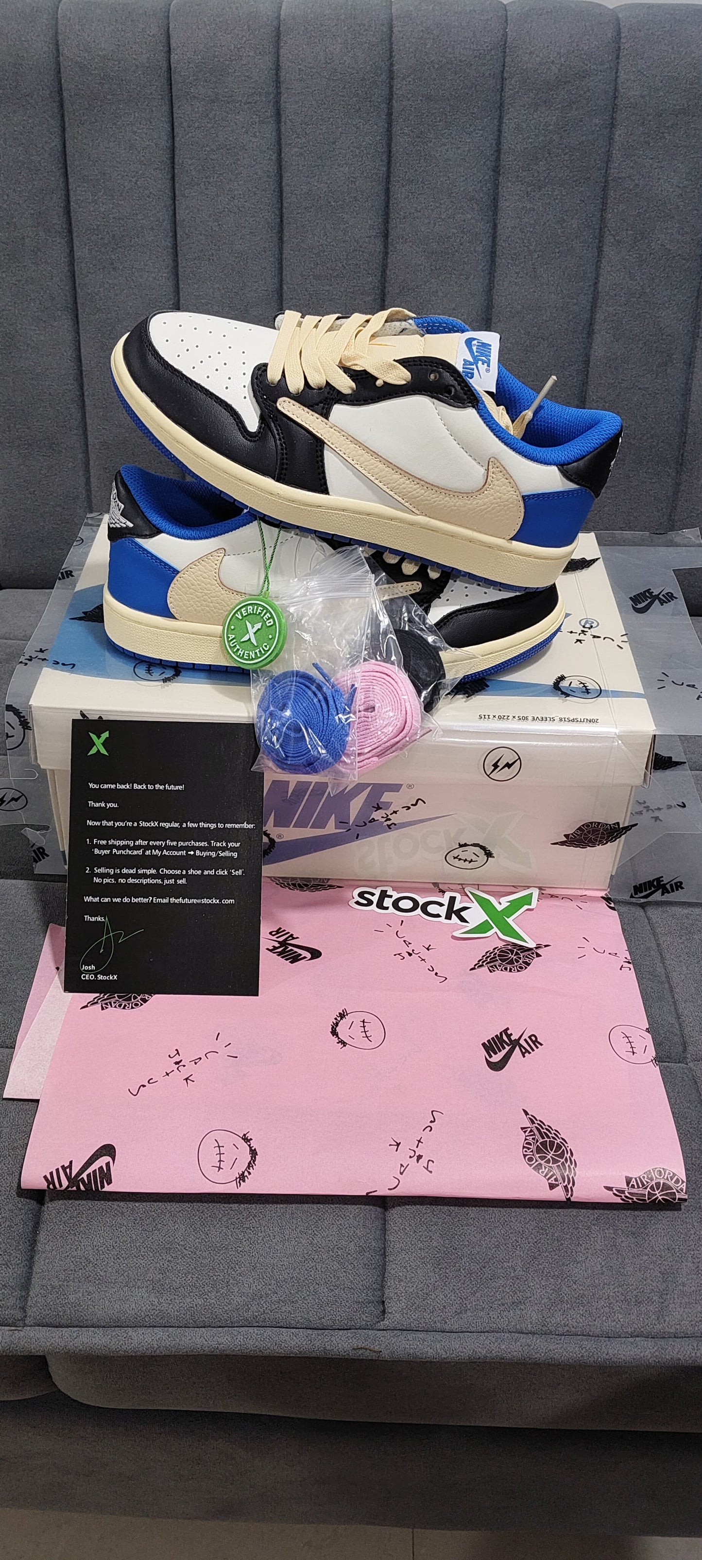 Travis Scott x “fragment Air” jordan 1 low