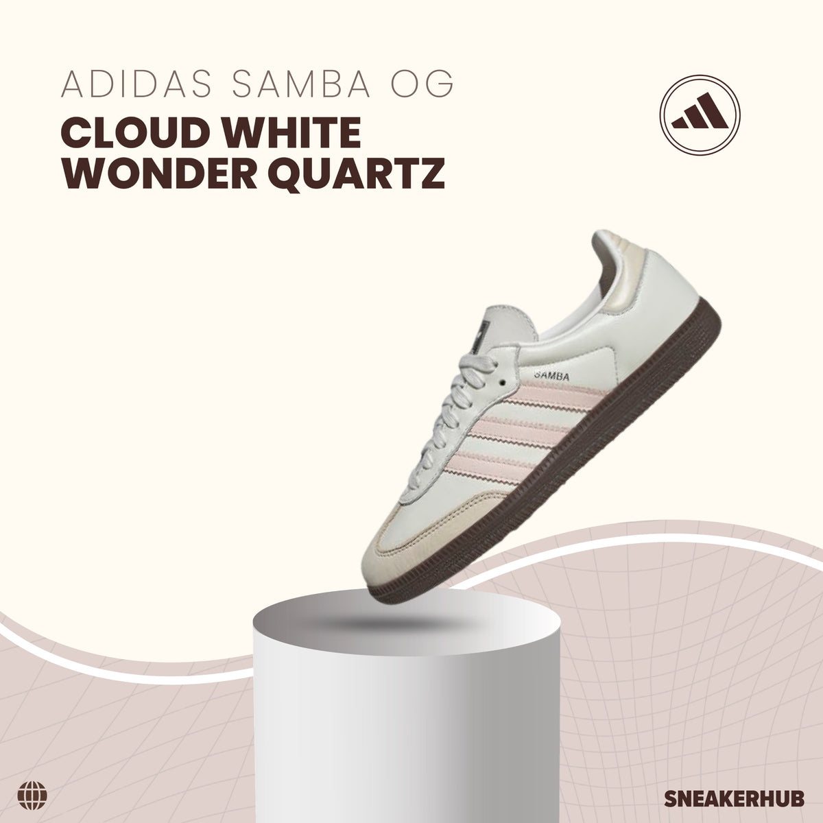 Adidas samba Og cloud white wonder quartz