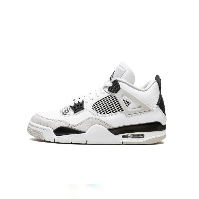 Air Jordan 4 Retro GS Military Black White Neutral Grey