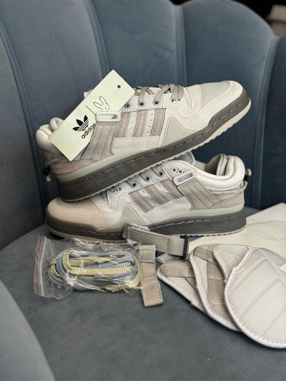 ADIDAS BAD BUNNY FORUM BUCKLE LOW GREY