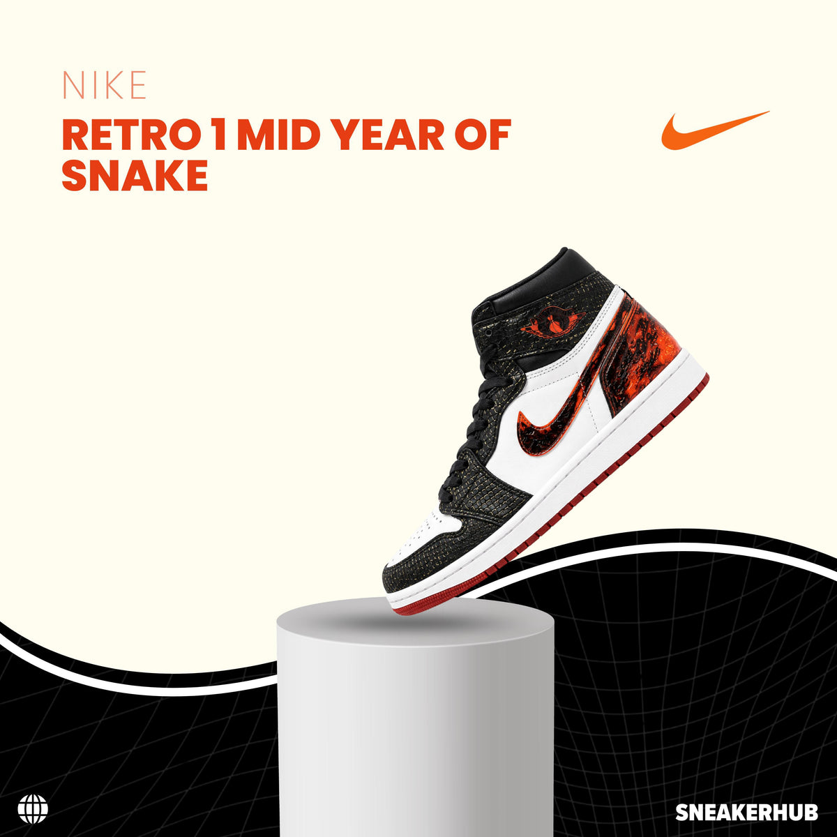 NIKE RETRO 1 MID YEAR OF SNAKE
