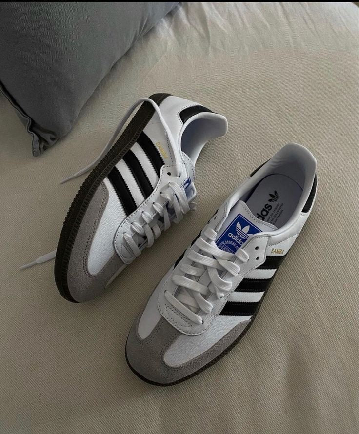 adidas gazelle silver green womens Adidas Samba OG White/Black – Tip Top Shoes of New York main image 1