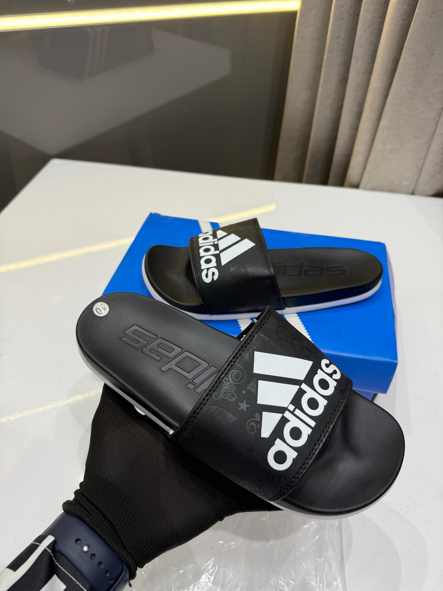 Adidas Black Sandal