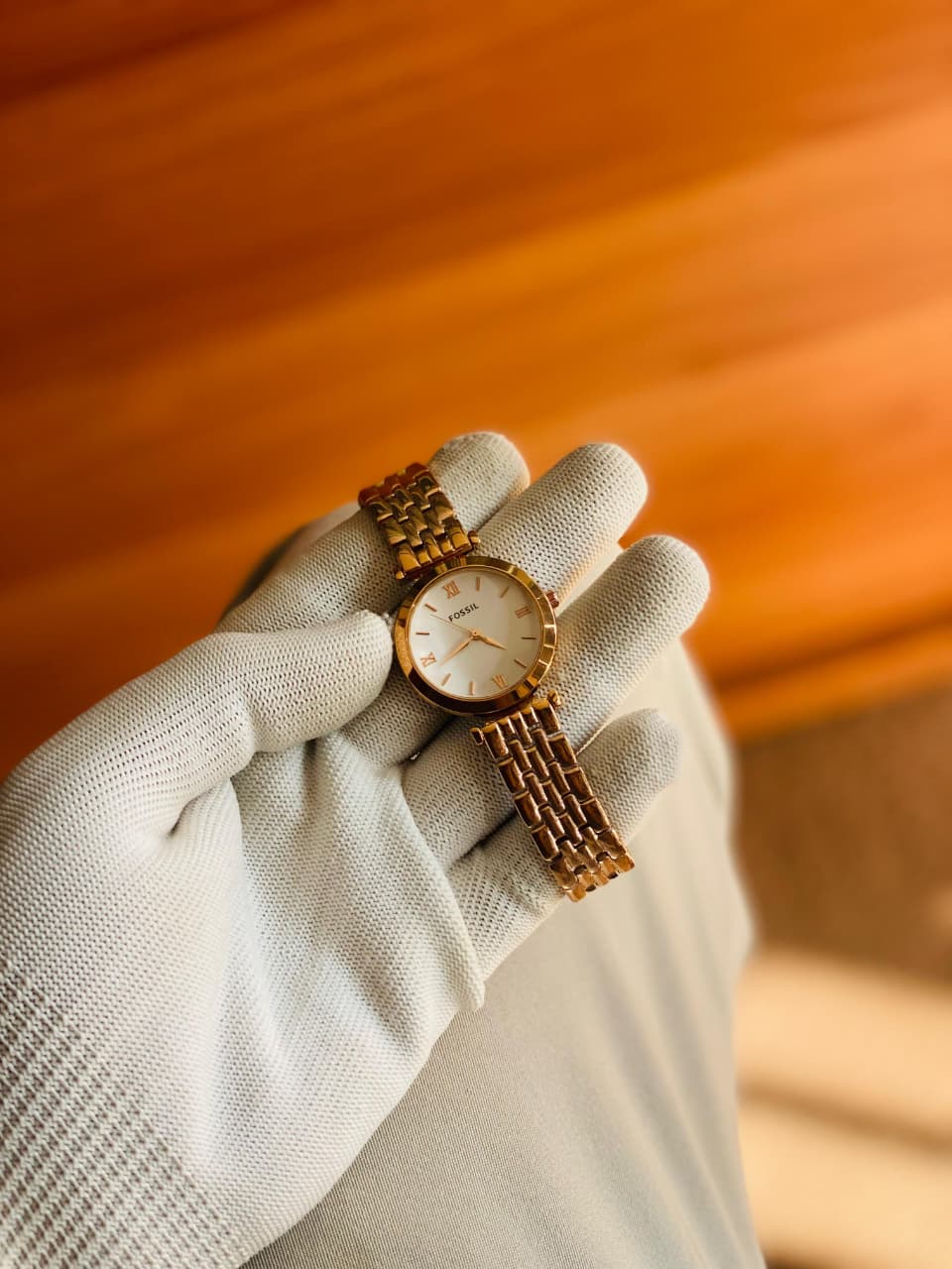 Fossil Watch Women Black/White/Cream