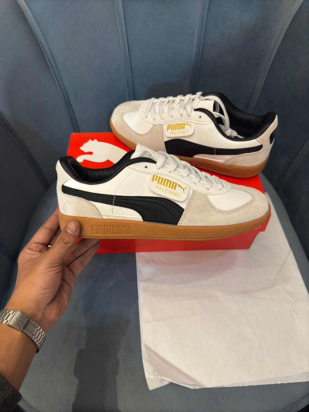 PUMA PALERMO WHITE/BLACK