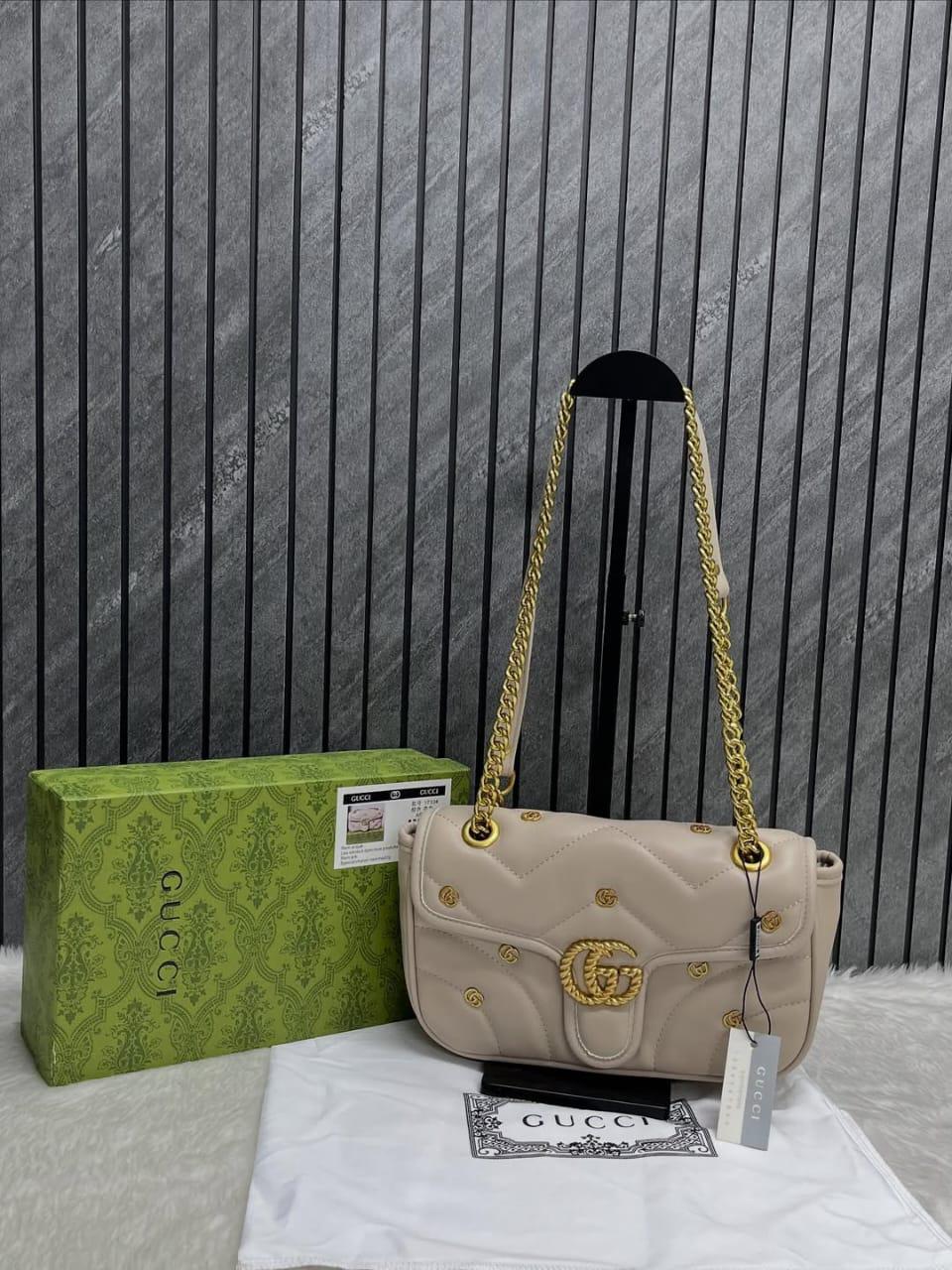 Gucci Handbag Cream/Gold