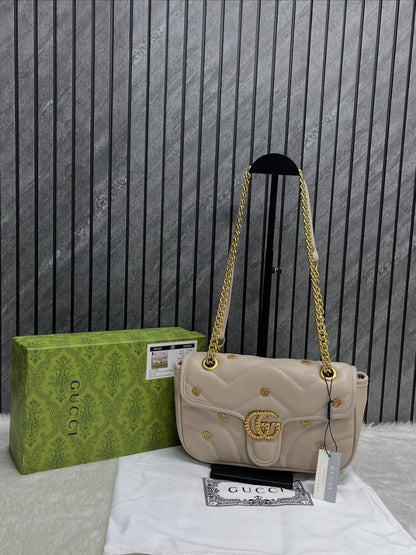 Gucci Handbag Cream/Gold