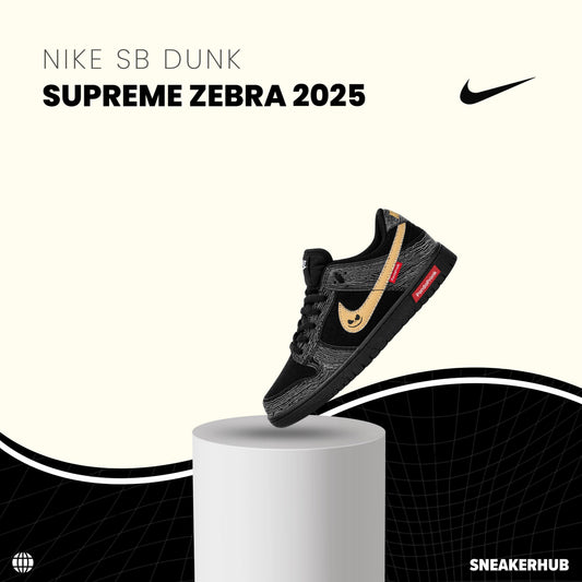 NIKE SB DUNK SUPREME ZEBRA 2025