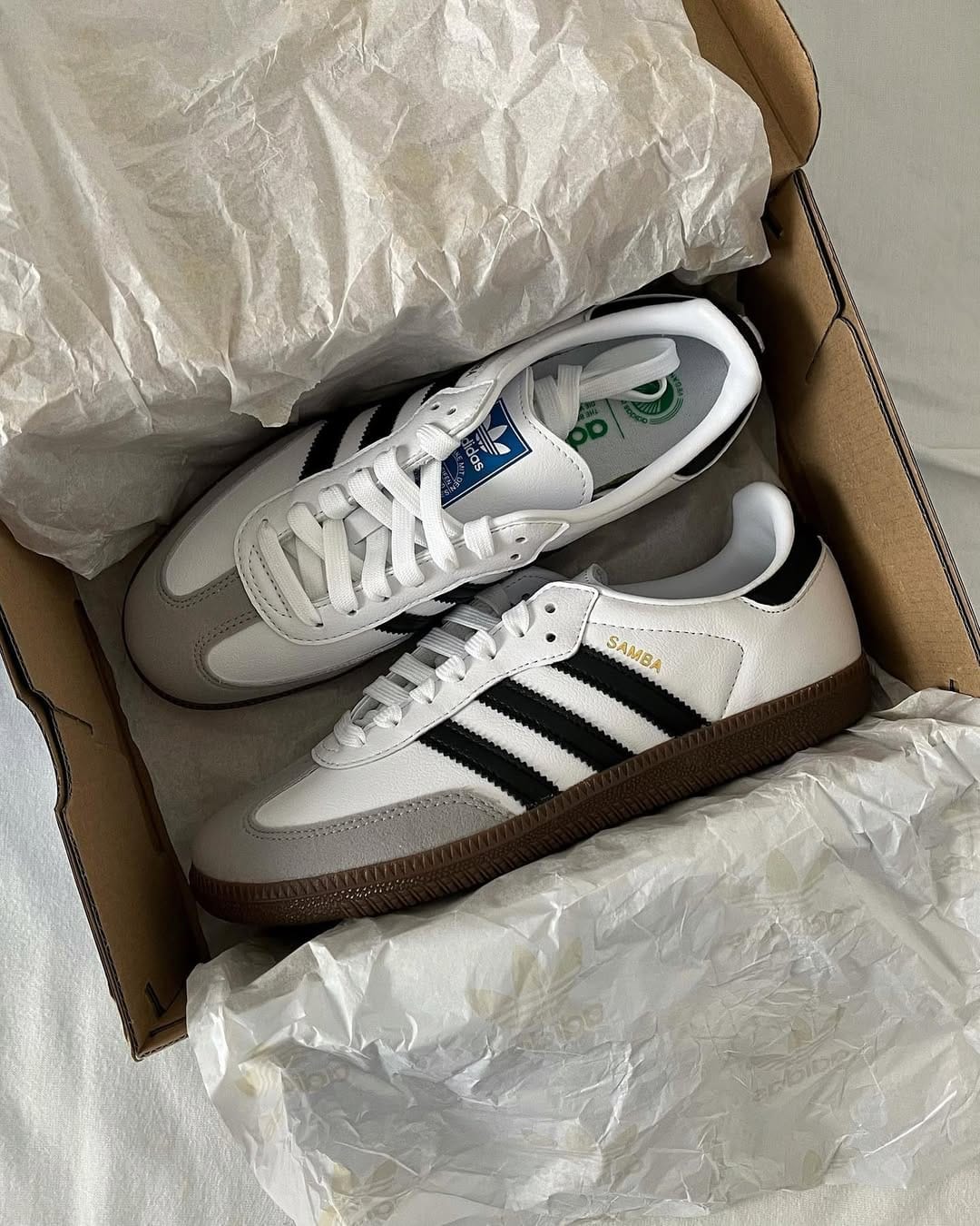 Adiidas Samba Og Cloud White Black (UA QUALITY)