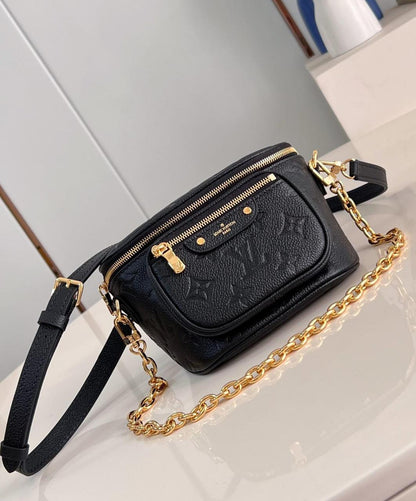LV Handbag Black/Gold