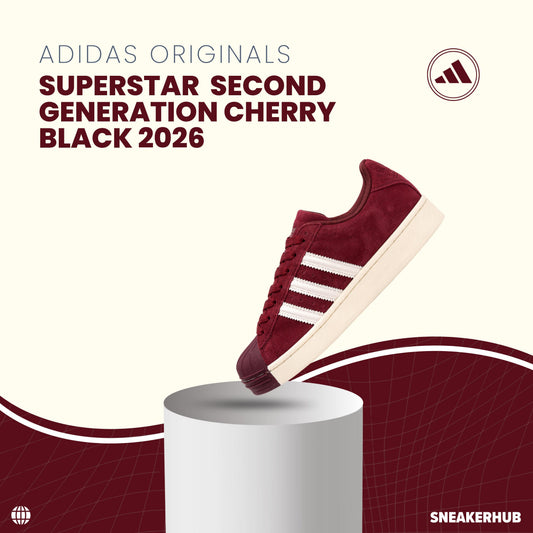 ADIDAS ORIGINALS SUPERSTAR SECOND GENERATION CHERRY BLACK 2026