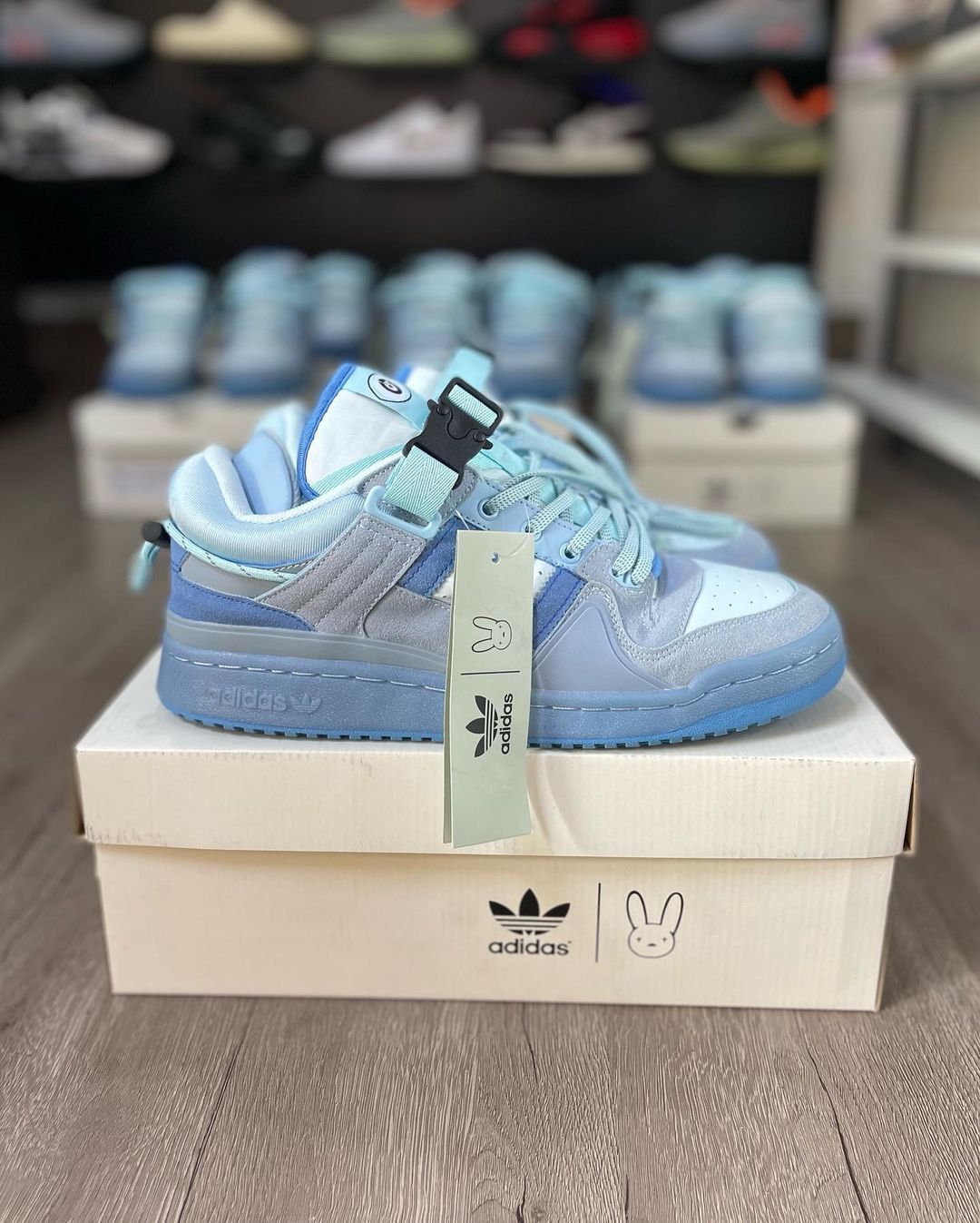 Adiidas Forum Buckle Low Bad Bunny Blue Tint (UA QUALITY)