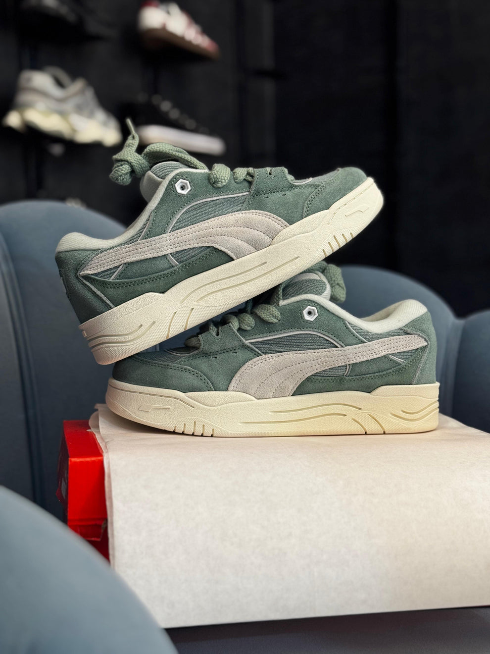 PUMA SUEDE 180 GREY GREEB