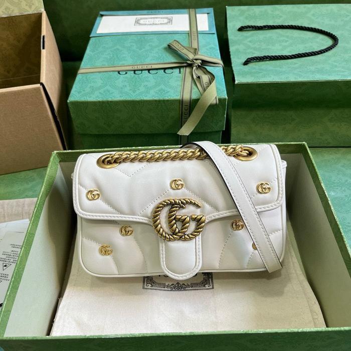Gucci Handbag White/Gold