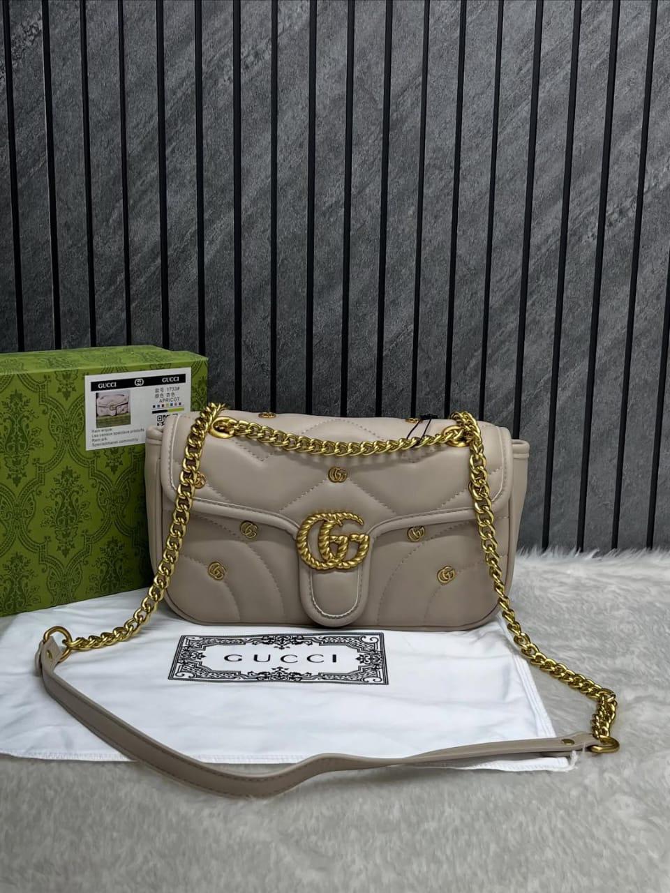 Gucci Handbag Cream/Gold