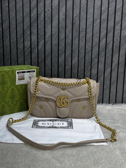Gucci Handbag Cream/Gold