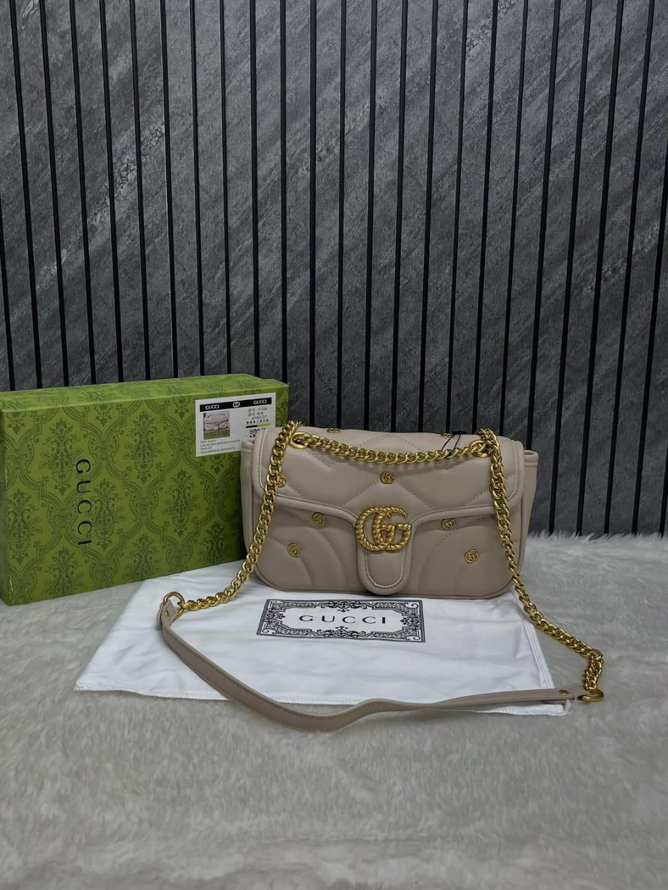 Gucci Handbag Cream/Gold